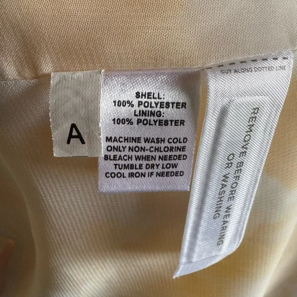 LOFT yellow & white ruffle floral maxi dress. Size: 4 - Picture 5 of 8